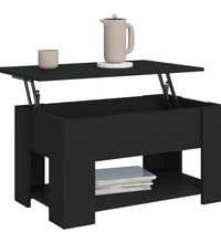 Couchtisch Schwarz 79x49x41 cm Holzwerkstoff