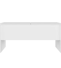Couchtisch Weiß 102x50,5x46,5 cm Holzwerkstoff