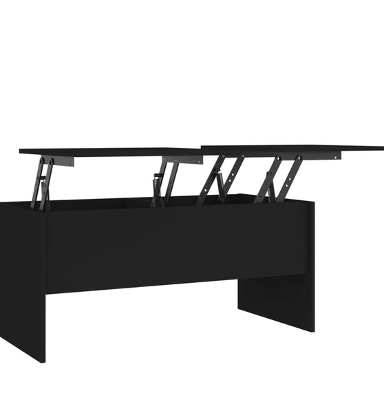 Couchtisch Schwarz 102x50,5x46,5 cm Holzwerkstoff