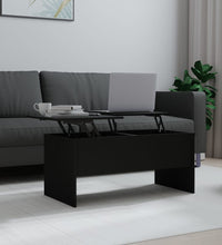 Couchtisch Schwarz 102x50,5x46,5 cm Holzwerkstoff