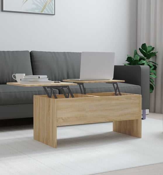 Couchtisch Sonoma-Eiche 102x50,5x46,5 cm Holzwerkstoff