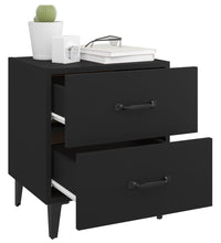 Nachttische 2 Stk. Schwarz 40x35x47,5 cm