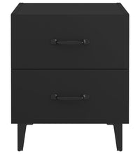 Nachttische 2 Stk. Schwarz 40x35x47,5 cm