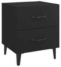 Nachttische 2 Stk. Schwarz 40x35x47,5 cm