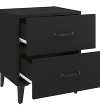 Nachttische 2 Stk. Schwarz 40x35x47,5 cm
