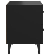 Nachttische 2 Stk. Schwarz 40x35x47,5 cm