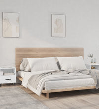 Nachttische 2 Stk. Weiß Holzwerkstoff
