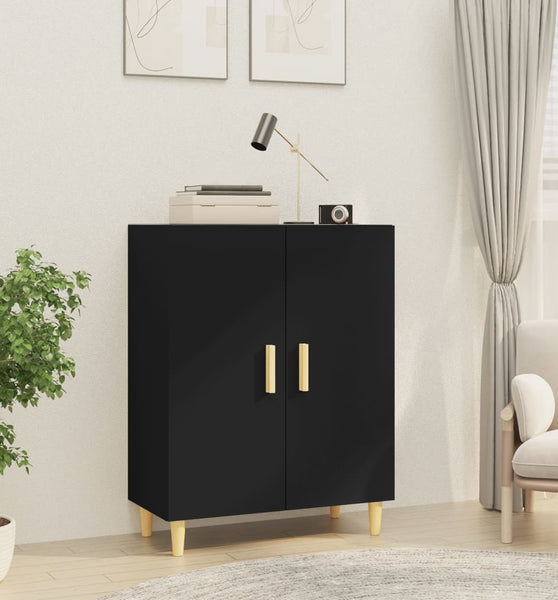 Sideboard Schwarz 70x34x90 cm Holzwerkstoff