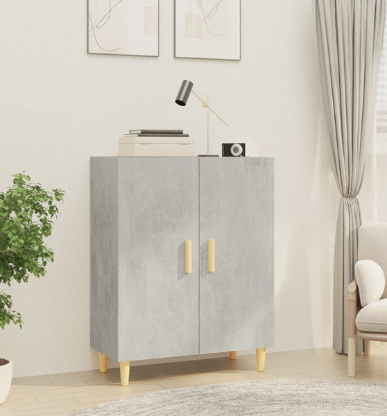 Sideboard Betongrau 70x34x90 cm Holzwerkstoff