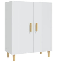 Sideboard Hochglanz-Weiß 70x34x90 cm Holzwerkstoff