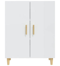 Sideboard Hochglanz-Weiß 70x34x90 cm Holzwerkstoff