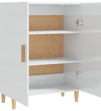Sideboard Hochglanz-Weiß 70x34x90 cm Holzwerkstoff
