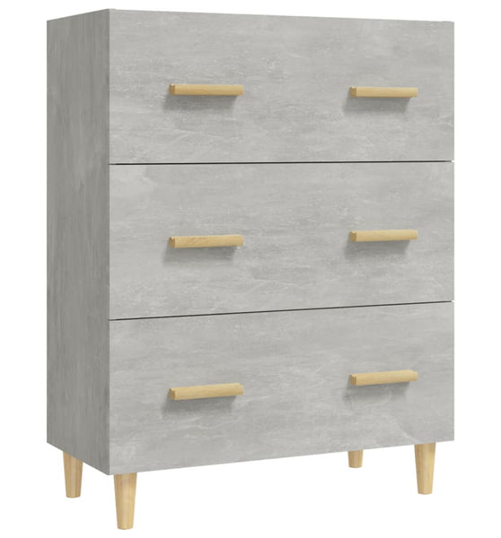 Sideboard Betongrau 70x34x90 cm Holzwerkstoff
