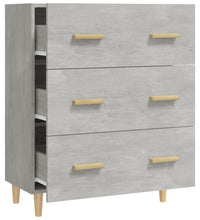 Sideboard Betongrau 70x34x90 cm Holzwerkstoff