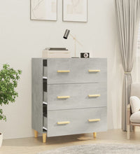 Sideboard Betongrau 70x34x90 cm Holzwerkstoff