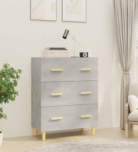 Sideboard Betongrau 70x34x90 cm Holzwerkstoff