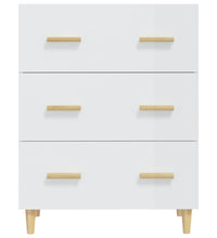 Sideboard Hochglanz-Weiß 70x34x90 cm Holzwerkstoff