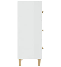 Sideboard Hochglanz-Weiß 70x34x90 cm Holzwerkstoff