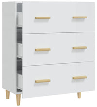 Sideboard Hochglanz-Weiß 70x34x90 cm Holzwerkstoff