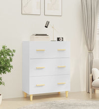 Sideboard Hochglanz-Weiß 70x34x90 cm Holzwerkstoff
