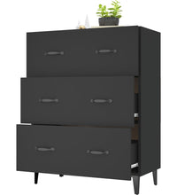 Sideboard Schwarz 69,5x34x90 cm Holzwerkstoff