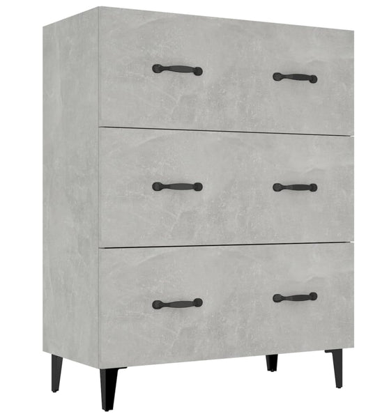 Sideboard Betongrau 69,5x34x90 cm Holzwerkstoff