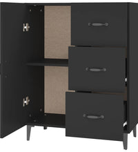 Sideboard Schwarz 69,5x34x90 cm Holzwerkstoff