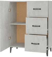 Sideboard Betongrau 69,5x34x90 cm Holzwerkstoff