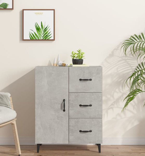 Sideboard Betongrau 69,5x34x90 cm Holzwerkstoff