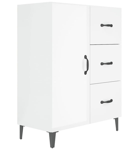 Sideboard Hochglanz-Weiß 69,5x34x90 cm Holzwerkstoff