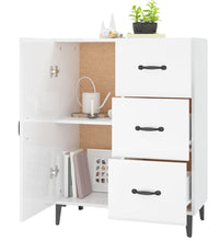 Sideboard Hochglanz-Weiß 69,5x34x90 cm Holzwerkstoff