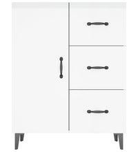 Sideboard Hochglanz-Weiß 69,5x34x90 cm Holzwerkstoff
