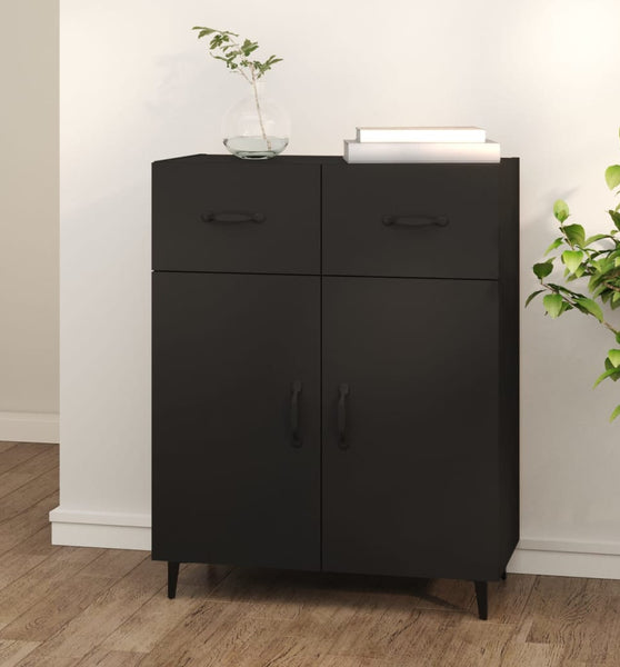 Sideboard Schwarz 69,5x34x90 cm Holzwerkstoff