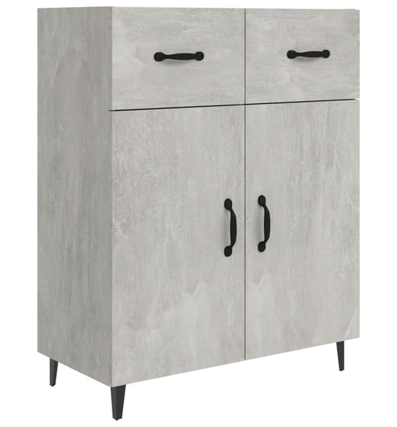 Sideboard Betongrau 69,5x34x90 cm Holzwerkstoff
