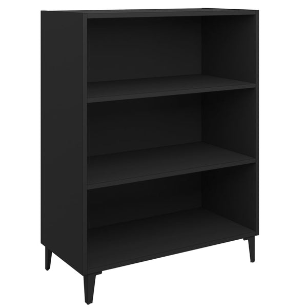 Sideboard Schwarz 69,5x32,5x90 cm Holzwerkstoff