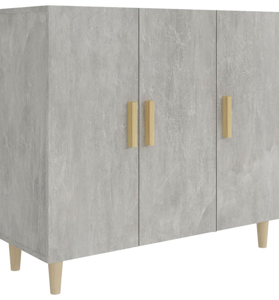 Sideboard Betongrau 90x34x80 cm Holzwerkstoff