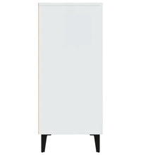 Sideboard Weiß 90x34x80 cm Holzwerkstoff