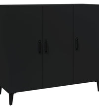 Sideboard Schwarz 90x34x80 cm Holzwerkstoff