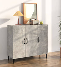 Sideboard Betongrau 90x34x80 cm Holzwerkstoff