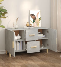 Sideboard Betongrau 100x36x60 cm Holzwerkstoff