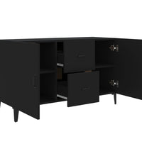 Sideboard Schwarz 100x36x60 cm Holzwerkstoff
