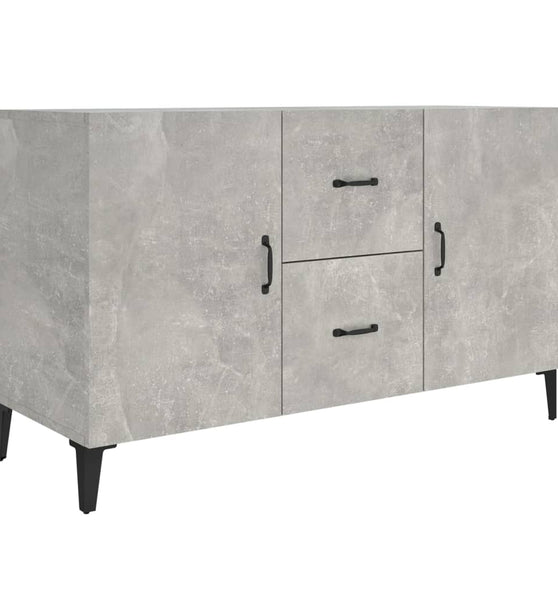 Sideboard Betongrau 100x36x60 cm Holzwerkstoff