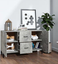 Sideboard Betongrau 100x36x60 cm Holzwerkstoff