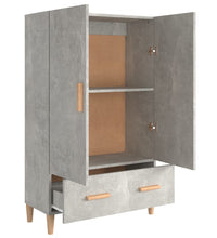 Highboard Betongrau 70x31x115 cm Holzwerkstoff