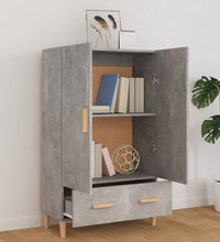 Highboard Betongrau 70x31x115 cm Holzwerkstoff