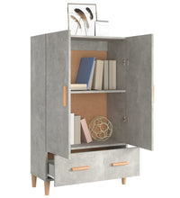 Highboard Betongrau 70x31x115 cm Holzwerkstoff