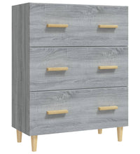 Sideboard Grau Sonoma 70x34x90 cm Holzwerkstoff