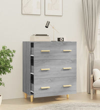 Sideboard Grau Sonoma 70x34x90 cm Holzwerkstoff