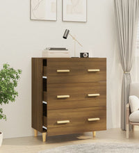 Sideboard Braun Eichen-Optik 70x34x90 cm Holzwerkstoff