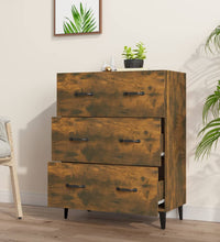 Sideboard Räuchereiche 69,5x34x90 cm Holzwerkstoff